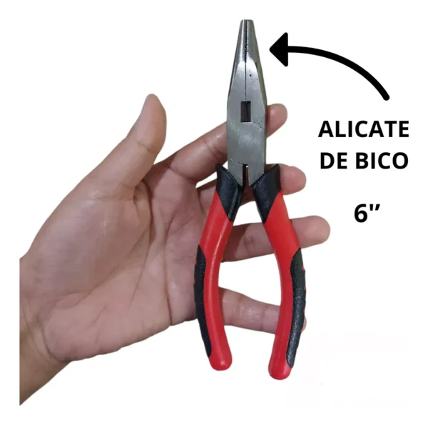 Kit de Alicates Essenciais Gadan - Bico, Corte e Universal - Imagem 4