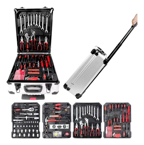 Kit Maleta De Ferramentas Lorben 186 Pçs Cromo Vanadium Com Rodas - Imagem 6