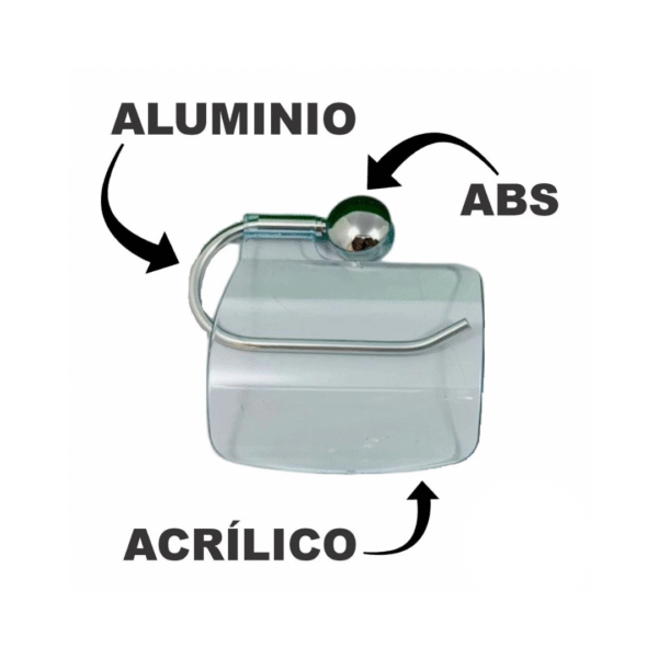 Kit para Banheiro Cromado Acessórios de Alumínio e Abs Twister 5 Peças