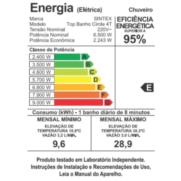 Chuveiro Top Banho 4 Temperaturas - Imagem 5