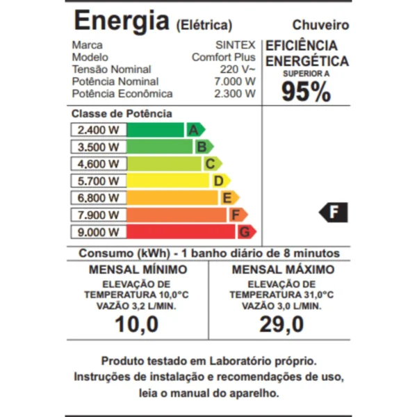 Ducha Comfort Plus 4 Temperaturas - Imagem 7