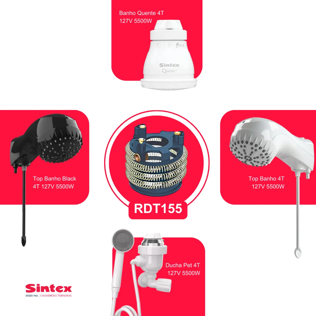 Resistência Chuveiro Elétrico Sintex 4t