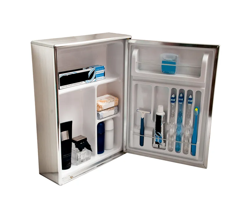 Armário Espelho Para Banheiro Alumínio Parede Sobrepor 1 Porta Grande Preto ou Cromado /Ref: al3549,al3549bk - Imagem 4